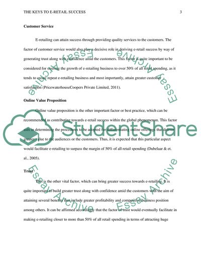 The Keys to E-Retail Success