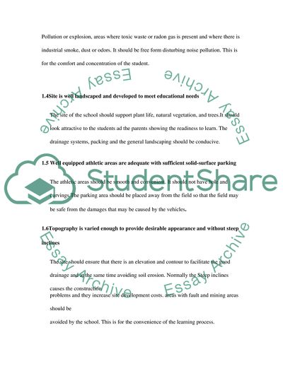 School Facility Appraisal