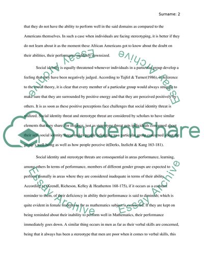 Identity in Context and Stereotyping