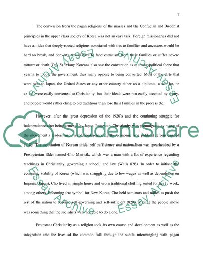 Korean Christianity Paper