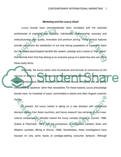 Marketing Concepts and Tutbury Crystal