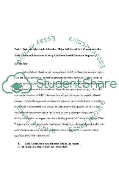 The Seeds for Special Early Childhood Care and Education