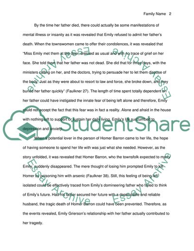 A Rose for Emily by William Faulkner - Emily Griersons Tragedy