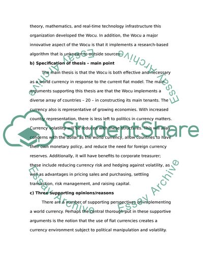 Fiat Currency and its Role in the Global Economy