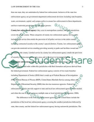 Law Enforcement in the USA