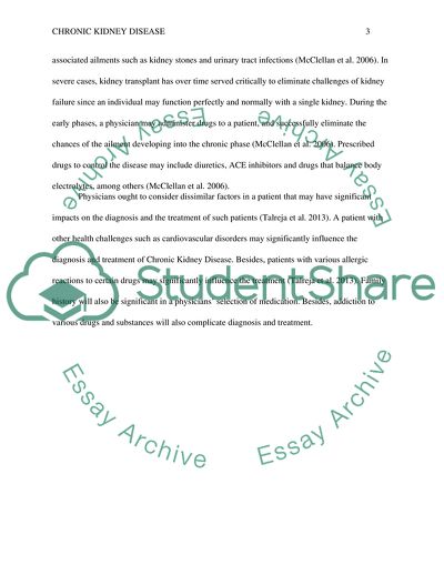 Clinical Management of Chronic Kidney Disease
