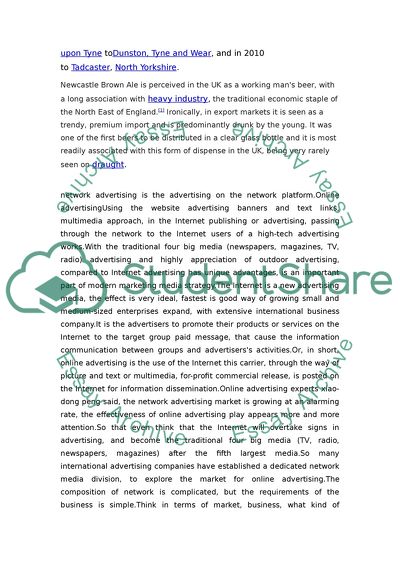 Analysis of Internet Advertising
