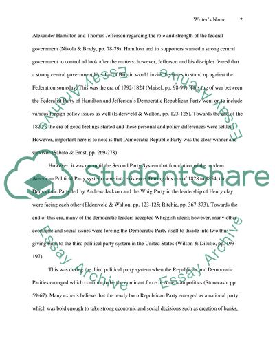 Development of Political Parties