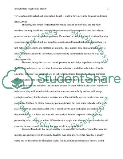 Evolutionary Psychology Theory