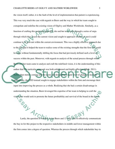 Charlotte Beers at Ogilvy and Mather Worldwide