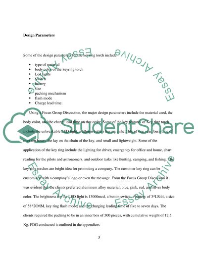 Design Specification for the Keyring Torch
