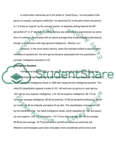 Social Interaction of Those with Genius IQs