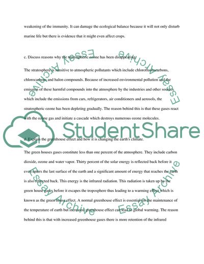 Causes and Effects of Climate Change