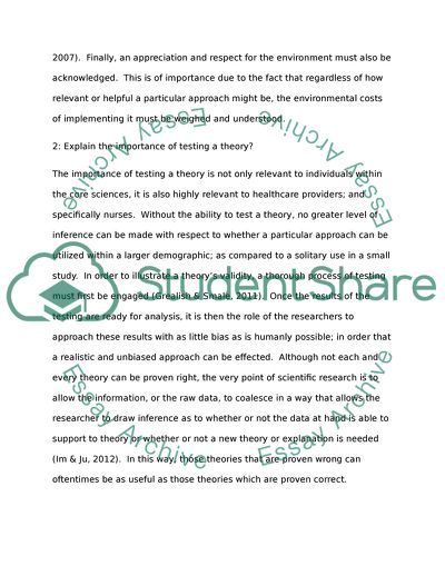 Current Trends in Nursing Theories