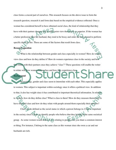 Women and Class - a Problematic relationship