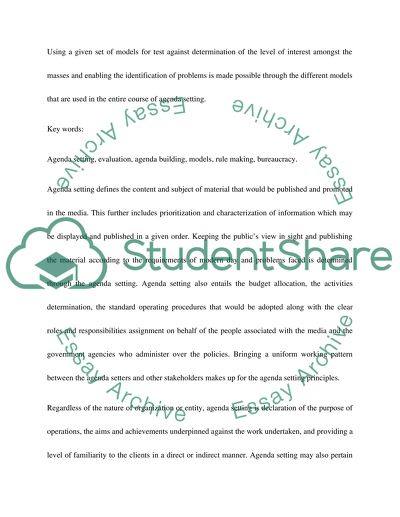 Role of Media in Public Policy