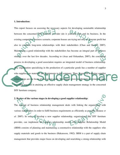 Major Stages and Variables of Business Relationship Development