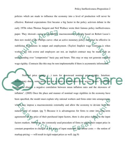 Wage and Price Rigidity or Stickiness