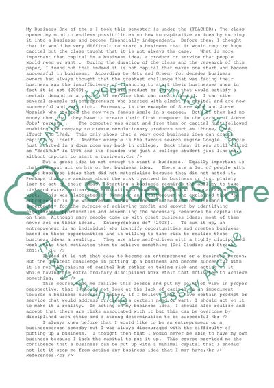 Small Business: Its Opportunities and Rewards