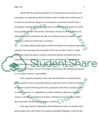 The Categorical Imperative