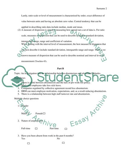 Using SPSS computerized statistical tool