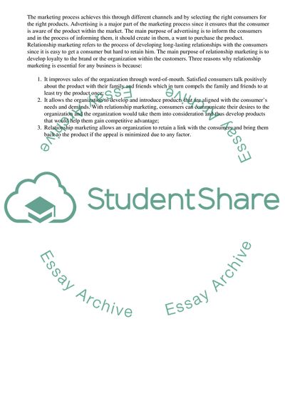 Management: The Marketing Process And Strategies