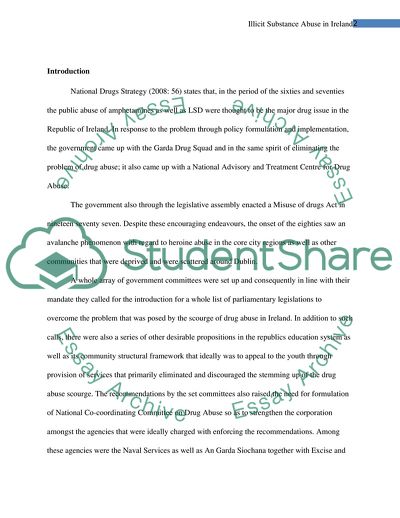 Illicit Substance Abuse in Ireland