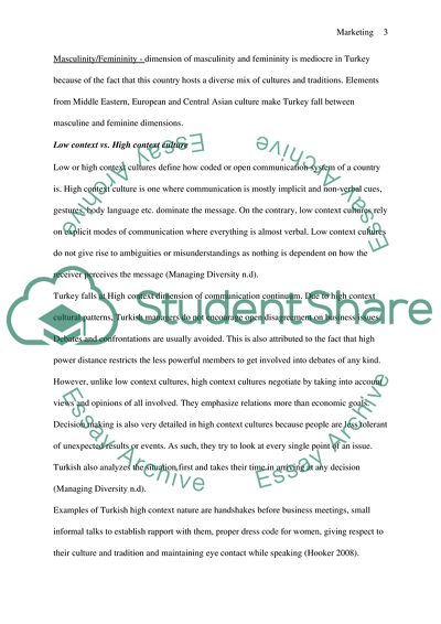 Turkey Culture Based on Hofstedes Cultural Typology