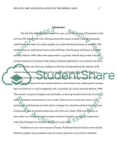 Health Care and Social Status in the Middle Ages