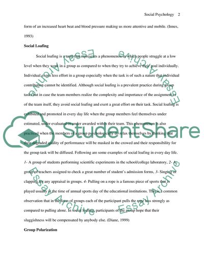 Social psychology: group influence