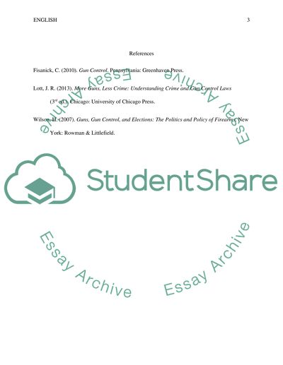 Gun Control as a Complex Issue