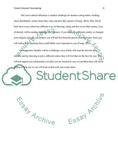 Cross-Cultural Counseling