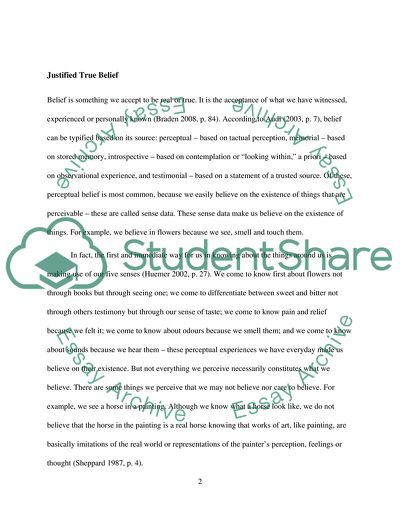 True Belief Can be Considered Knowledge