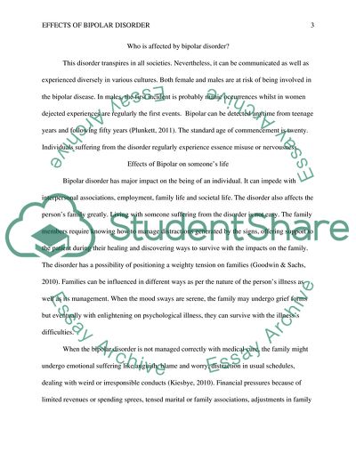 Effects of Bipolar Disorder