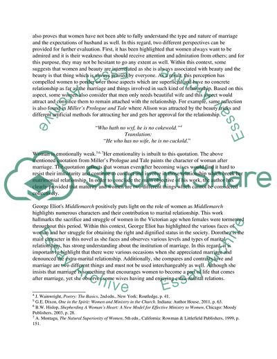 Marriage in Literature