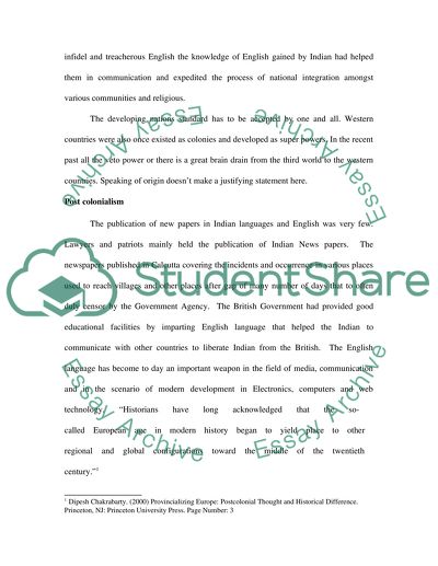 Postcolonial Society