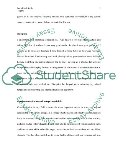 An Individual Action Plan