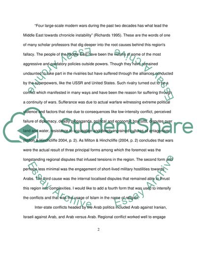 Why have there been so many wars in the Middle-East since 1945