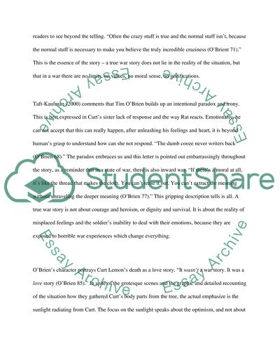 A reader and How to Tell a True War Story