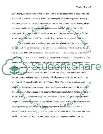 A Brief History of the Antibiotics