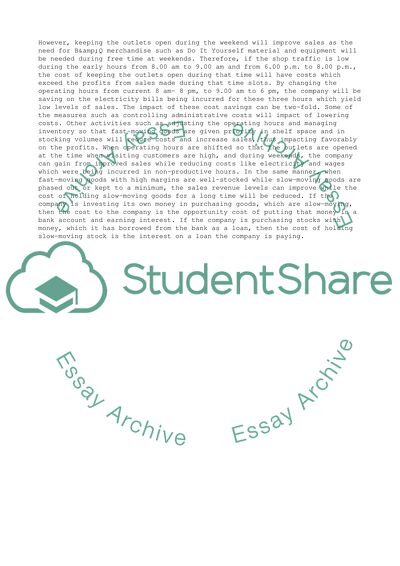 Areas of Cost Savings in Retail Operations