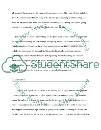 Wedding Event Planning