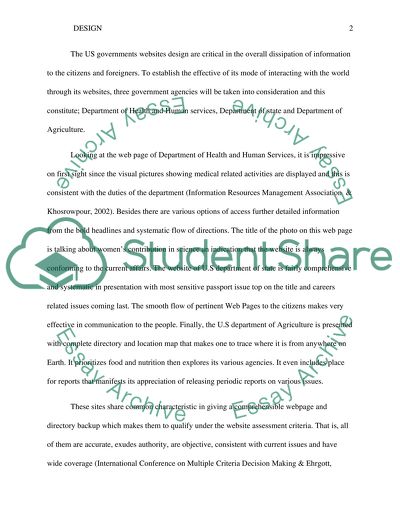 The US Governments Websites Design