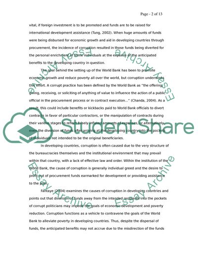 The World Bank: Public Procurement Law