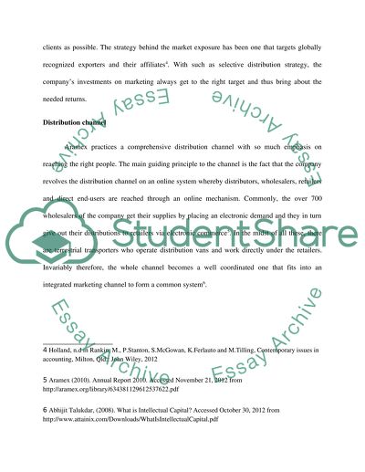 Aramex Distribution Strategy