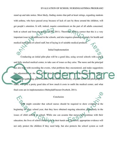 School Nursing and Asthma Program by S2M