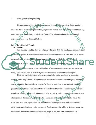 The Development of Engineering