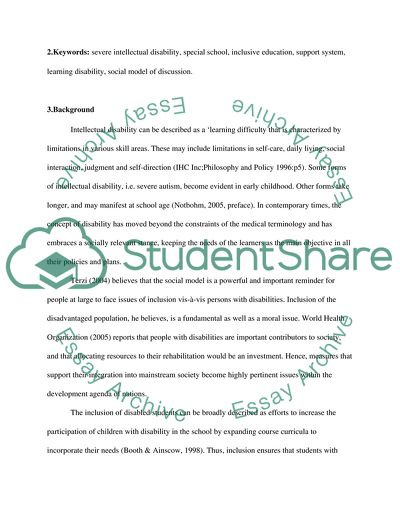 Severe Intellectual Disability