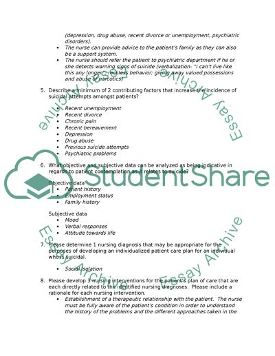 Are No-Suicide Contracts Effective in Nursing Practice