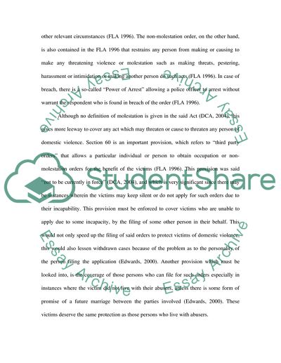 Legal Remedies to Victims of Domestic Violence